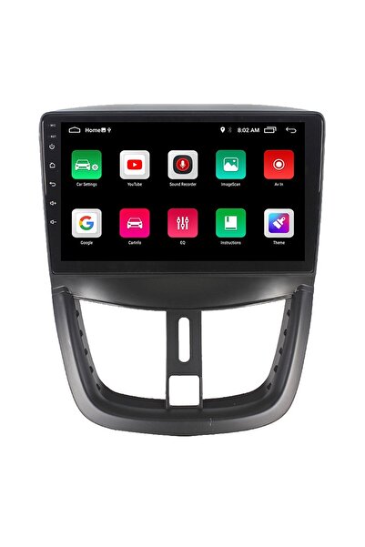 EXVOL Peugeot 207 Android Multimedya 9 Inc Ips Ekran Hd 2/16gb Kamera Uyumlu