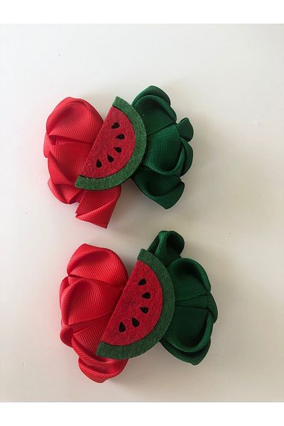 Stil Tasarım Toka Green Red Watermelon 2 Piece Buckle