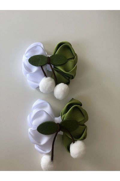 Stil Tasarım Toka Cataramă albă verde cireș