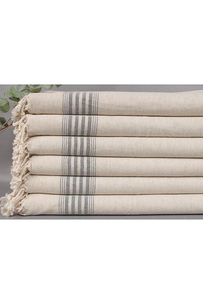 Kayra Export بيشتيمال قطن كاجوال أسود مقاس صغير بيسكير 45x90 سم