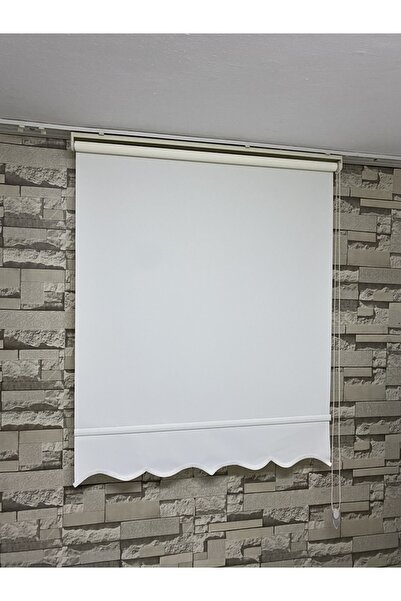 PERDECİNİZ Ecru Matte Roller Sunshade Curtain - Quality Thick Fabric - for Home and Office