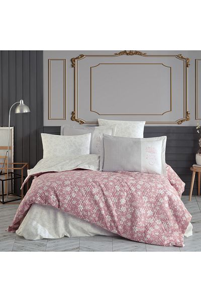 Hobby Carmen Dried Rose - Single Quilted Duvet Cover Set