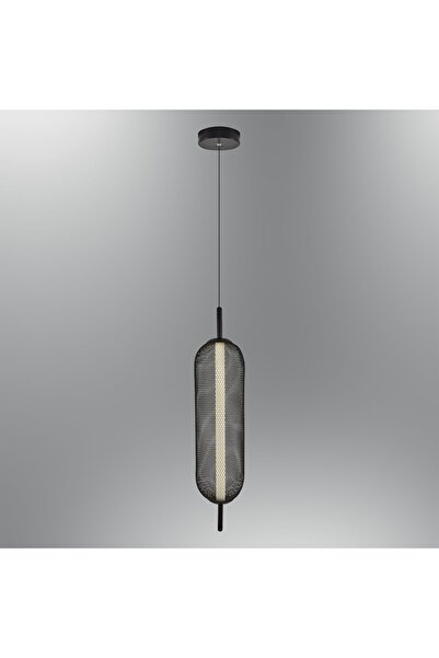 Özcan Aydınlatma 3227-1a-19 Esena Tekli Sarkıt Avize Siyah