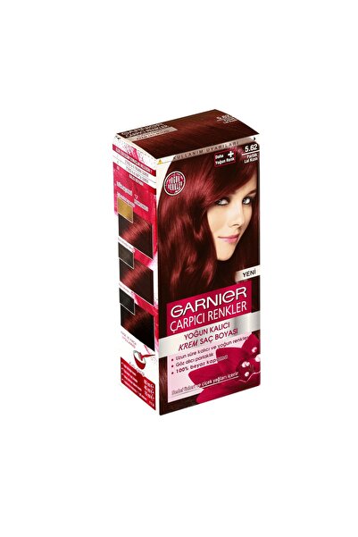 Garnier Çarpıcı Renkler Saç Boyası Parlak Lal Kızılı No. 5.62