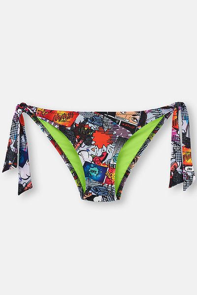 Dagi Orangefarbene Bikinihose mit Schnürung