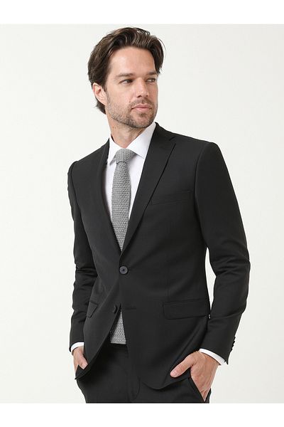 Kip Butterfly Collar Double Slit Woolen 6 Drop Suit