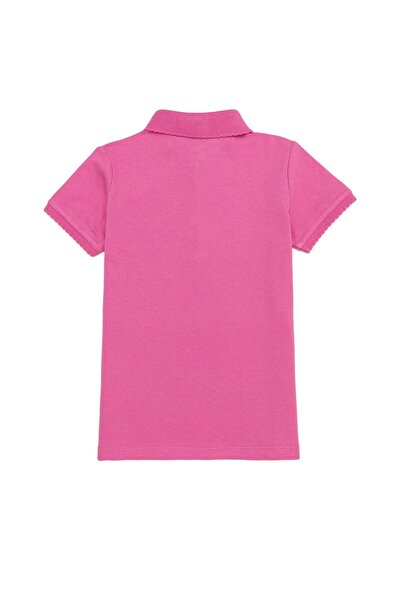U.S. Polo Assn. Kız Çocuk Pembe T-shirt Basic