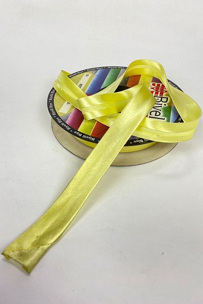 Hobigram Κίτρινο Satin Biye 2 cm 1 μέτρο – Ειδικό σχέδιο, αξεσουάρ, ποιοτική παραγωγή, εντυπωσιακό στυλ