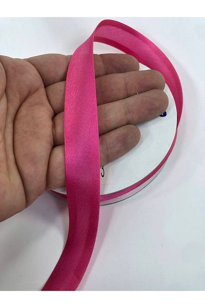 Hobigram Φούξια Satin Biye 2 cm 1 Meter – Ειδικό σχέδιο, Αξεσουάρ, Ποιοτική Παραγωγή, Εντυπωσιακό Στιλ – Κορδέλα