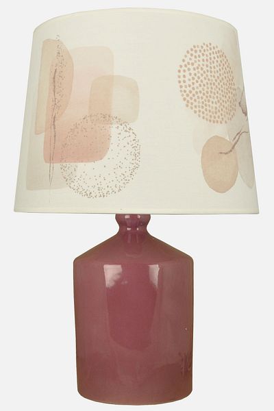 Qdec Ceramic Cube Vase Lampshade Purple - Pastel