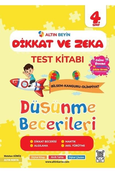 altın nokta 4. Sınıf Altın Beyin Dikkat Ve Zeka Kitabı
