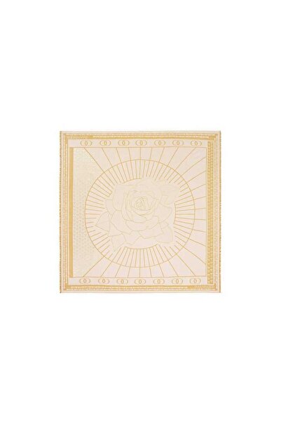 Imannoor Leyla Simli Sarı Ipek Eşarp