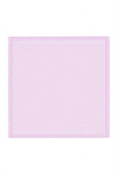 Imannoor I Monogram Fuşya Ipek Eşarp