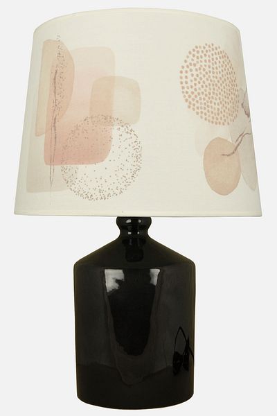 Qdec Ceramic Cube Vase Lampshade Black - Pastel