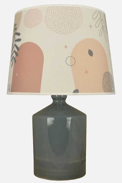 Qdec Bohemian Gray Ceramic Cube Vase Lampshade