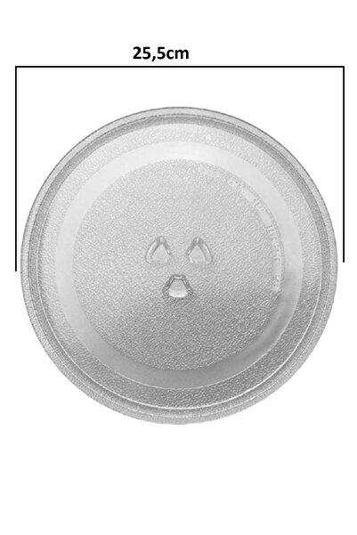 Vestel Mikrodalga Fırın Cam Tabak - Döner Tabla - Tepsi 25,5 Cm [orjinal Ürün]
