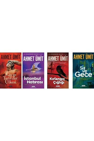 Yapı Kredi Yayınları Ahmet Ümit Kayıp Tanrılar Ülkesi, Istanbul Hatırası ,sis Ve Gece Ve Kırlangıç Çığlığı Set