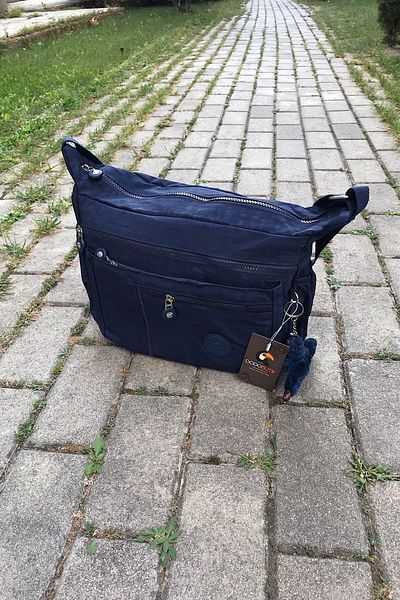 DodoButik Geantă de umăr pentru femei, de culoare bleumarin, rezistentă la apă