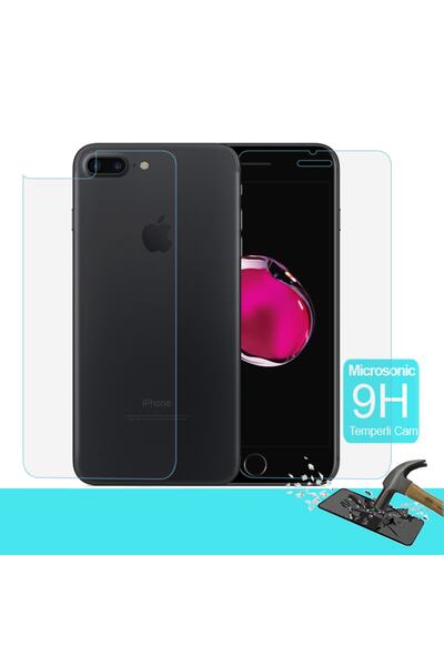 Microsonic Full Body Temperli Cam Ekran Koruyucu Iphone 8 Plus (5.5'') Ön + Arka