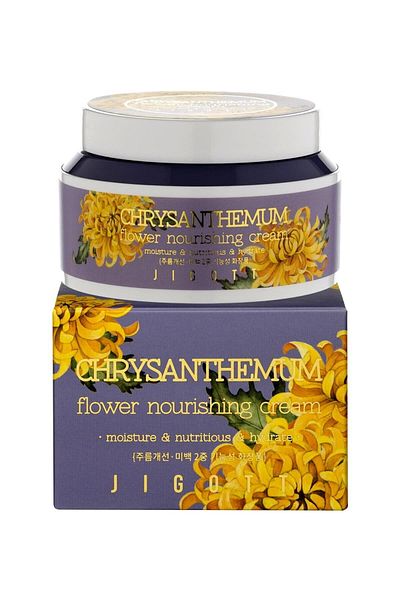 Jigott Flower Series 100 Ml - Chrysanthemum Flower Essence Moisturizing, Nourishing and Elasticity Cream