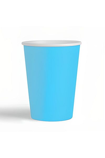 Mini Parti Mini Party Store 8-Piece Cardboard Cup Light Blue