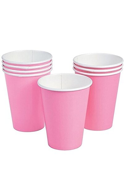 Mini Parti Mini Party Store 8'li Karton Bardak Pembe