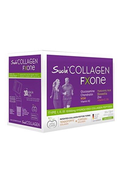 Suda Collagen مجموعة Fxone بنكهة التفاح مكونة من 30 قطعة