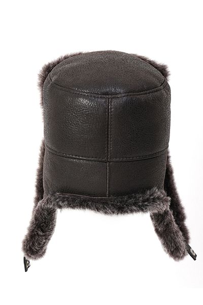 Mumcu's Leather Leather Unisex Russian Pilot Hat - Soldier