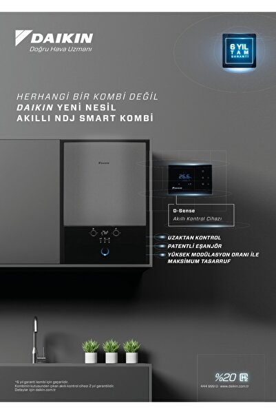 Daikin Ndj Smart 24 Kw Yoğuşmalı Kombi