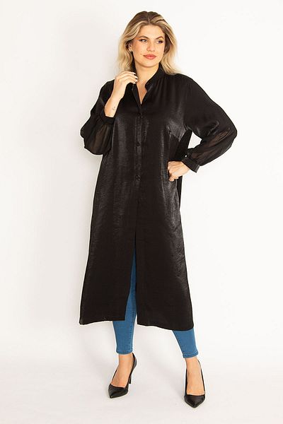 Şans Cap & Abaya - Black - Basic