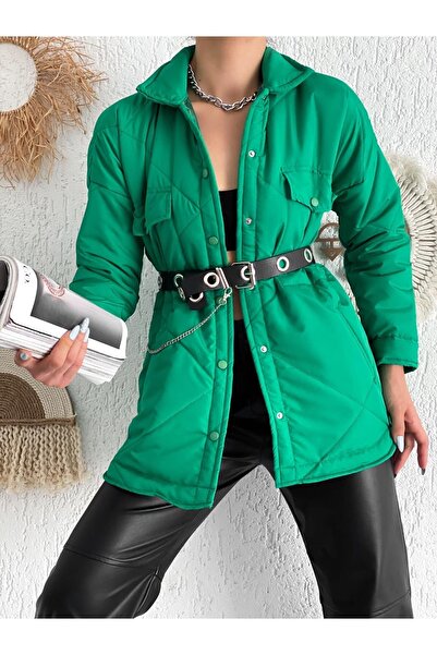 Noa&Noa Çift Cep Kapaklı Kapitone Mont