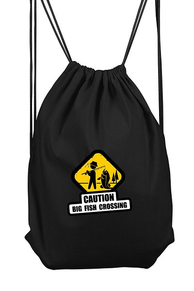 Zeron Tasarım Man Holding a Fish Sports Backpack Bll829