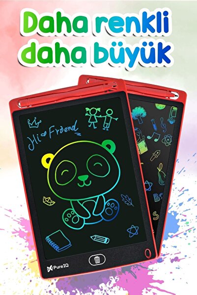 Genel Markalar Evcilik Lcd 10.5 Inç Dijital Kalemli Çizim Yazı Tahtası Grafik Not Yazma Eğitim Tableti