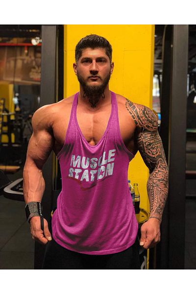Muscle Station Musclestation Toughman Tank Workout Fitness Tank Top