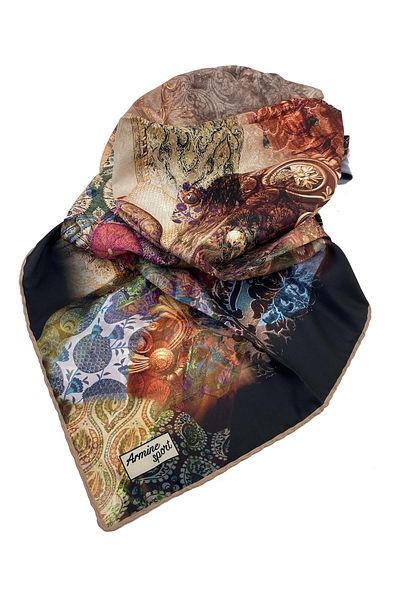 Armine Sport Twill (CIVIL) Nostalgia Special Edition Κασκόλ Μαύρο Ροζ Μωβ
