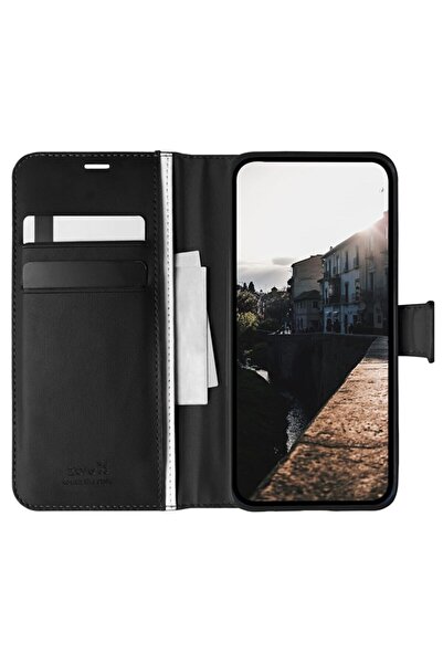TECNO Camon 18 Uyumlu Kılıf Kar Deluxe Kapaklı Standlı Kartlıklı Korumalı
