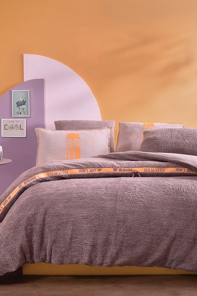 Yataş Coverme Quit Single Blanket Duvet Cover Set - Lilac