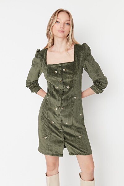 Trendyol Collection Kleid - Khaki - Blusenkleid