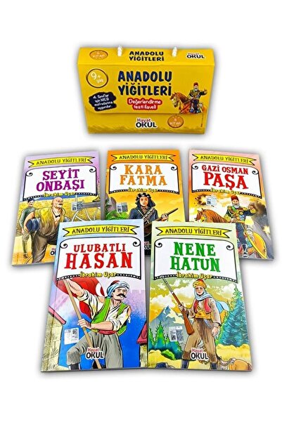 Hayat Okul Yayınları Anadolu Yiğitleri - 4.sınıf Meb Müfredatına Uygun 5 Kitap