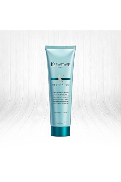 Kerastase مقاومة الأسمنت الحراري - العناية بالحماية من الحرارة للشعر التالف C...
