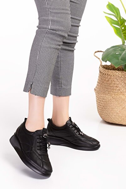 Gondol Справжня шкіра, анатомічна підошва, зручна гумова шнурівка, взуття Ndr.5506 - чорний - 40