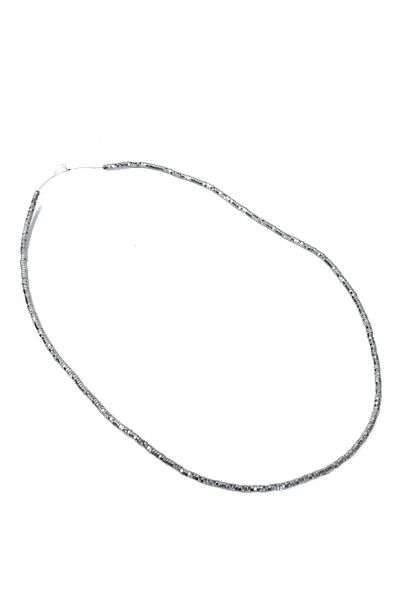 Dünya Doğal Taş Σειρά πέτρας αιματίτη 2x1 mm σε ασημί χρώμα