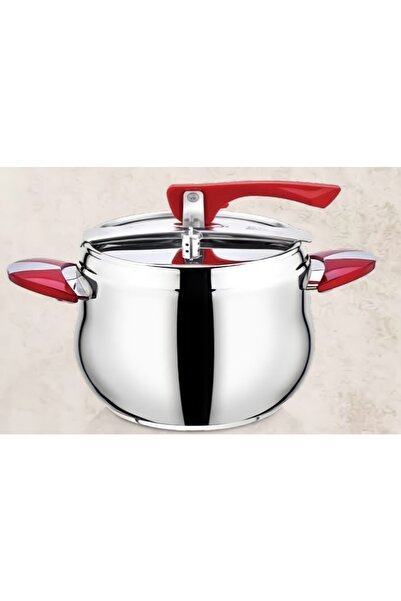 SAFINOX 12 Lt Steel Pressure Cooker Red