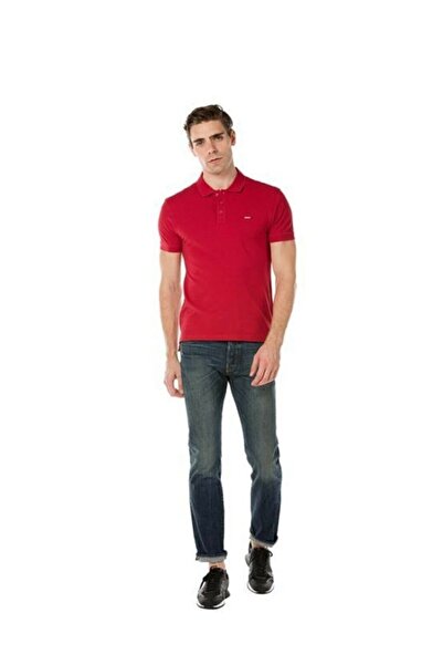 Levi's Men's Housemark Good Polo Neck Red T-shirt 24574-0038
