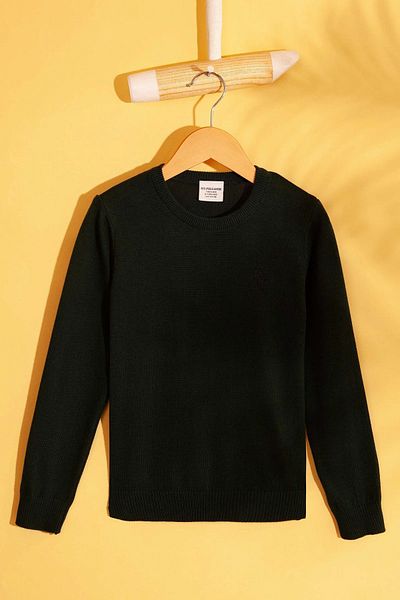 U.S. Polo Assn. Зелен пуловер за момче