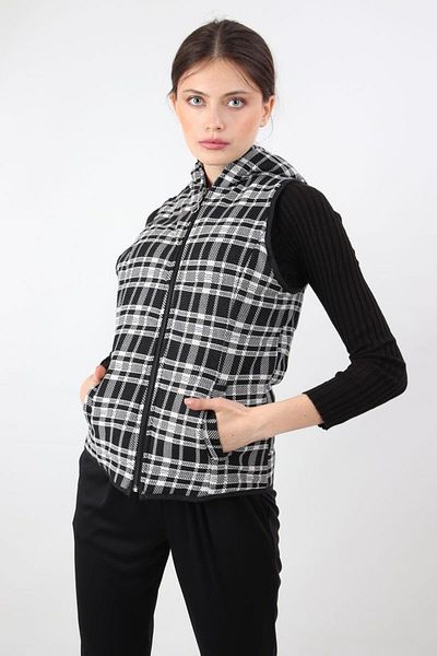ALEXANDERGARDI Кариран жилет с качулка (B20-467yl00)