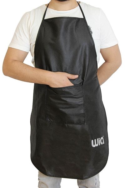 Wia Painting Apron Washable Simple Fabric Tie Back