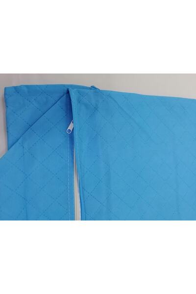 AYHOME 5 Adet Büyük Boy Döşek Yorgan Hurcu Fermuarlı Tela Kumaş 100x50cm Ölçüsünde Mega Boy Mavı Renk