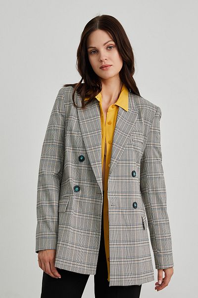 Bcbg outlet plaid blazer