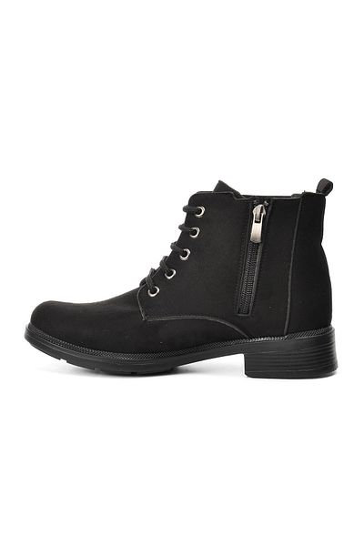 Enes Ege 220203 Black Suede Women's Boots